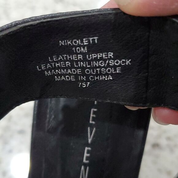 Steve Madden "Nikolett", leather Chunky heel, size 10, Nwot - Picture 8 of 9